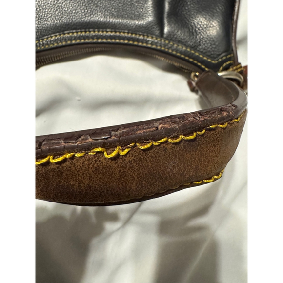 Dooney & Bourke Samba Black Pebbled Leather Logo Lock Hobo Shoulder Bag - Picture 11 of 11